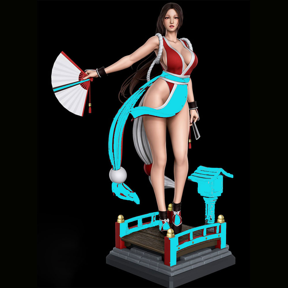 3D Printing App - Estátua em Resina de Menina Sexy