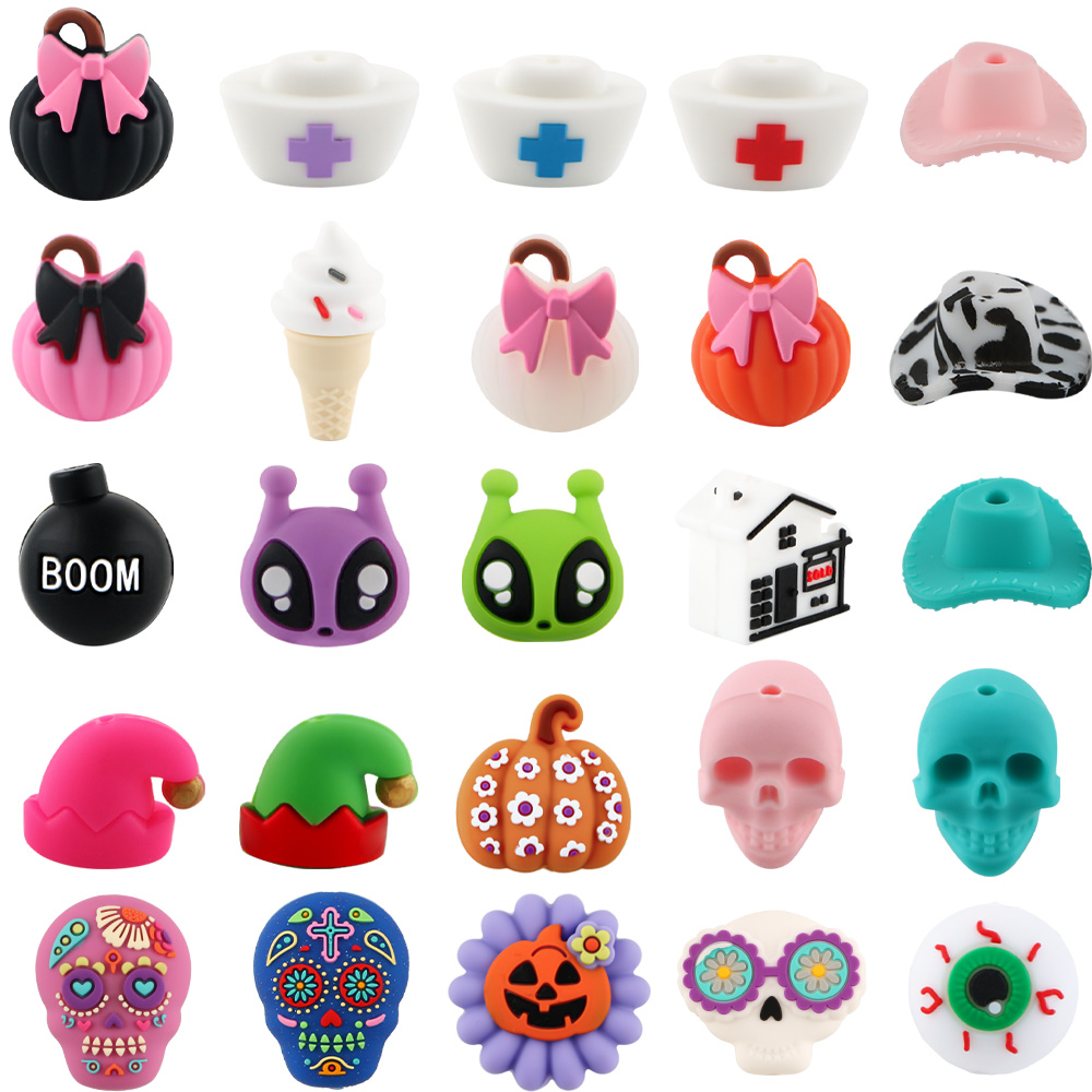 3D Printing Jewelry - 8 peças de contas de silicone