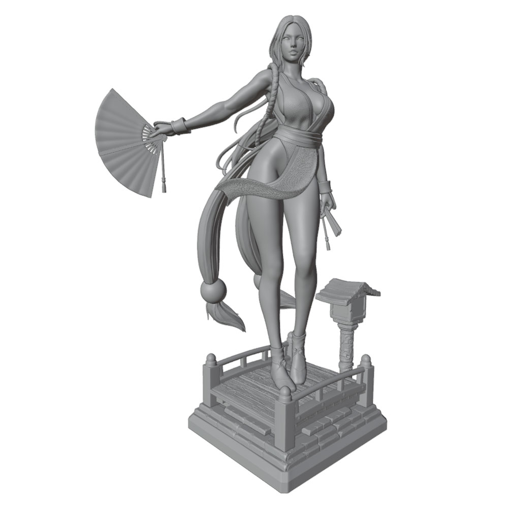 Estátua em Resina de Menina Se - 3D Printing App avaliação e preço