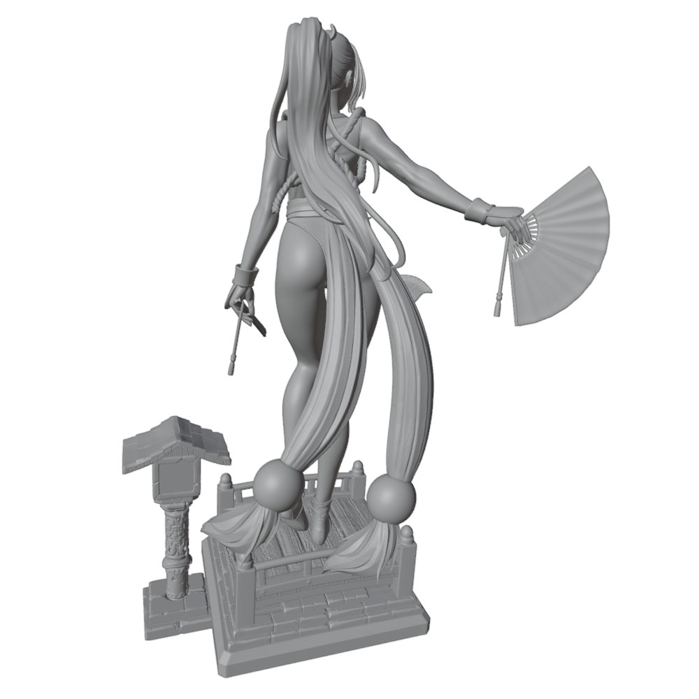Estátua em Resina de Menina Se - 3D Printing App avaliação e preço