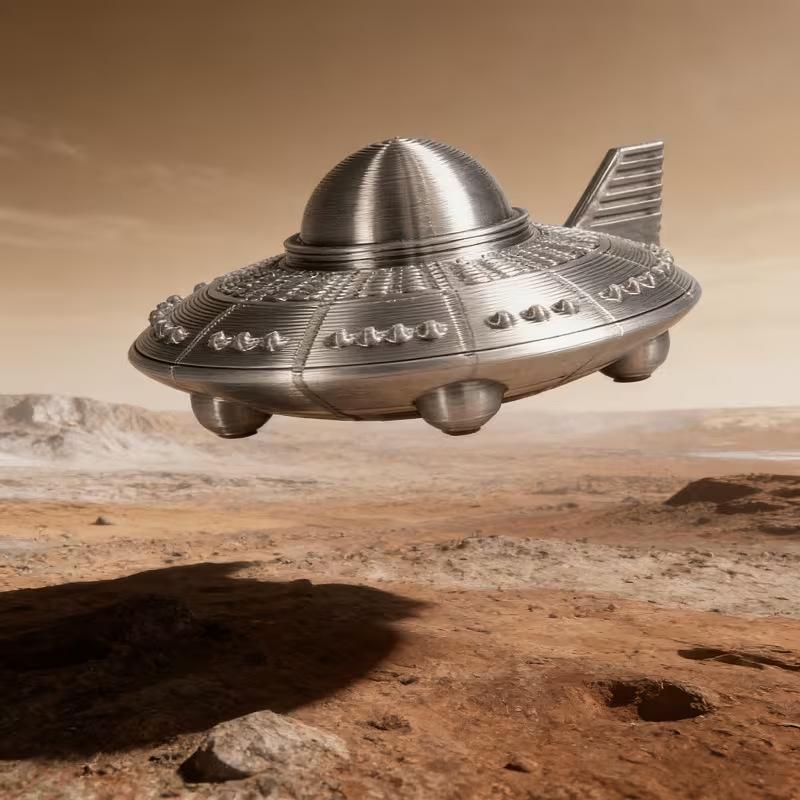 Figuras de UFO impressas em 3D - 3D Printing App avaliação e preço
