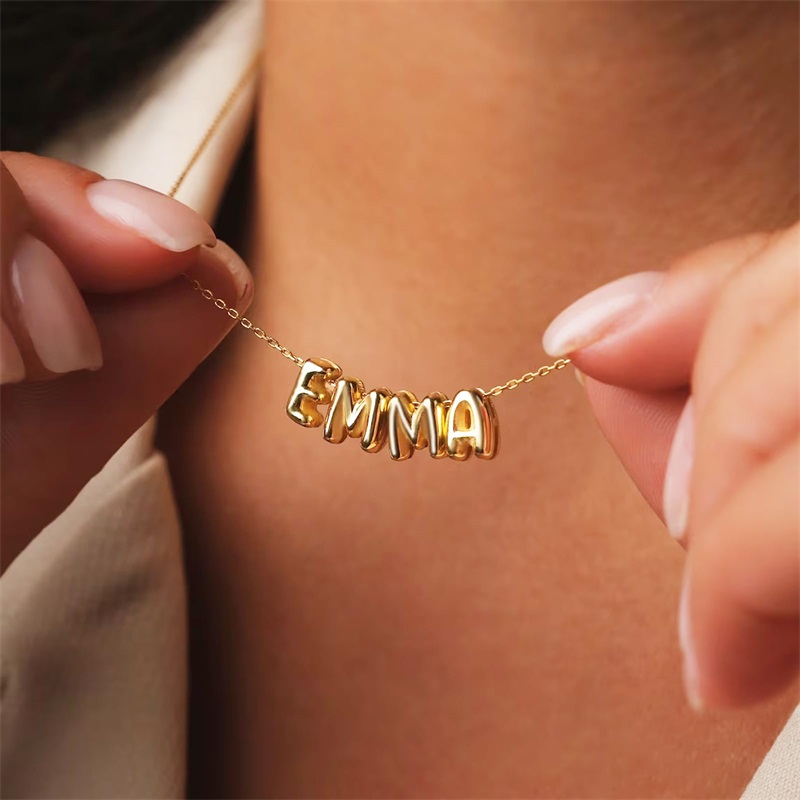 Colares de Letras em Bolha Per - 3D Printing Jewelry avaliação e preço