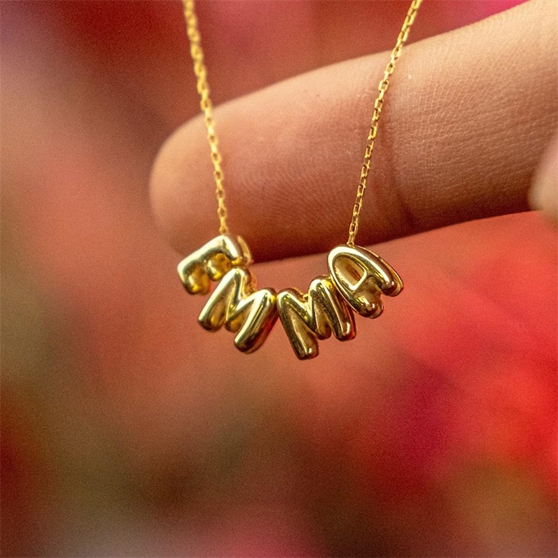 Colares de Letras em Bolha Per - 3D Printing Jewelry avaliação e preço