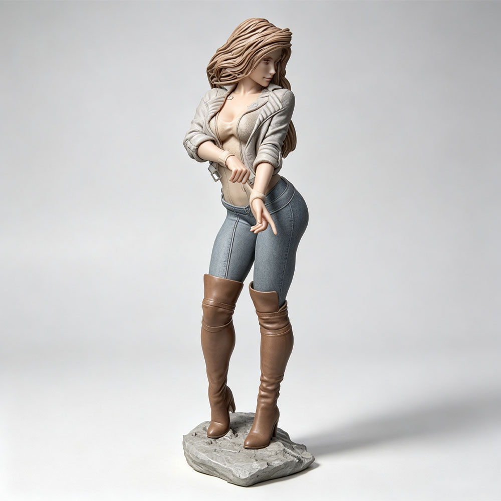 Personagem feminino realista e - 3D Printing App avaliação e preço