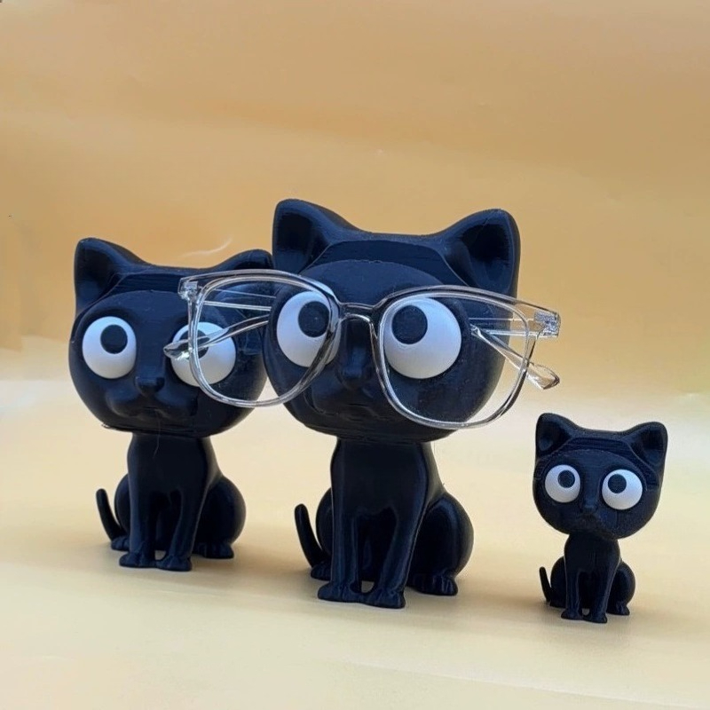 1pc bonito gato em forma de 3d - 3D Printing Glasses Frames avaliação e preço